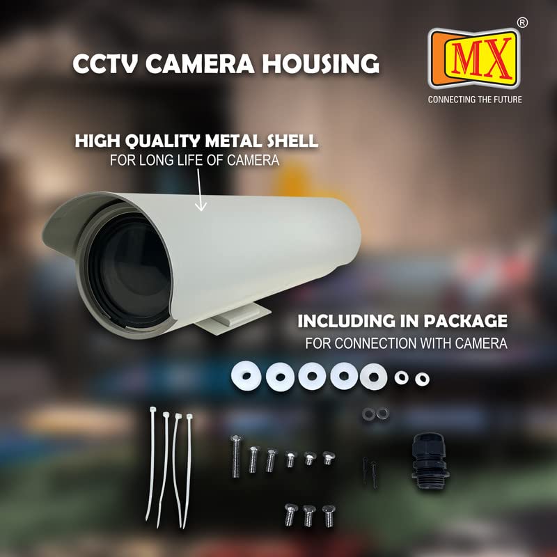 MX Outdoor WiFi CCTV Bullet Camera Housing for Dust Cover Protection IP66 Weather Resistant Ethernet Port Made in India 3