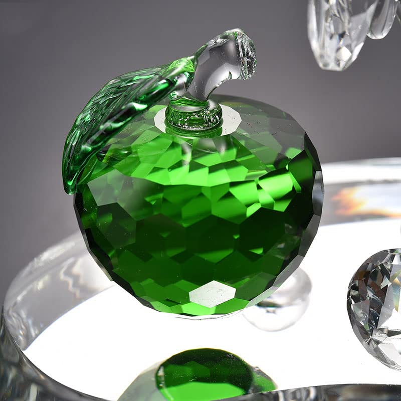 Ornement en Cristal Vert Pomme Papillon Voiture Ornement Verre Anniversaire Mariage Cadeau Salon Table à Manger décor à la Maison