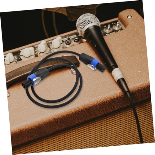 Cable de audio para escenario de 2 piezas con conectores de altavoz terminales 4