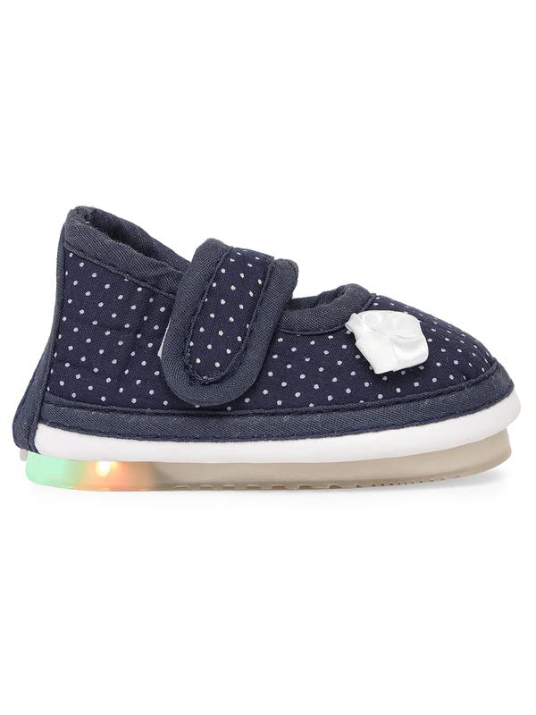 CHIU Kids LED Light Shoes with Chu Chu Music Sound & Polka Dot Print for Baby Girls and Boys (for 12-15 Months, 15-18 Months, 18-21 Months, 21-24 Months) 3 51koprqbfRL