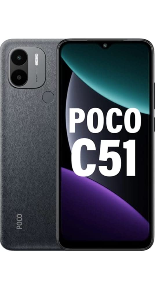 Refurbished) Poco C51 (Power Black, 64 GB) (4 GB RAM