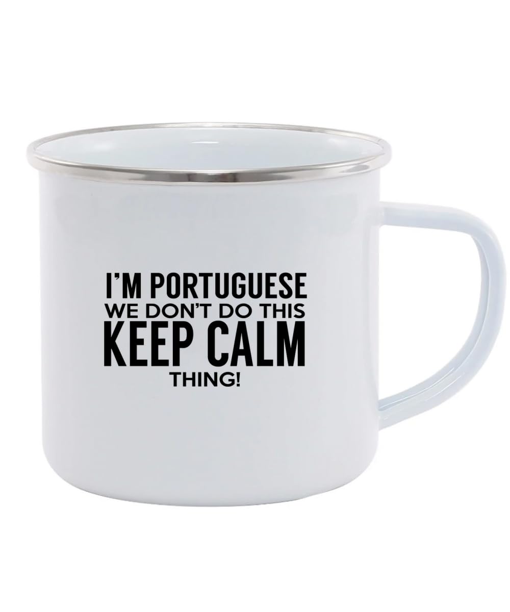 Hippowarehouse I'm Portuguese we Don't do This Keep Calm Thing Printed Mug Various Colour Options Ceramic Cup Kitchenware 11oz