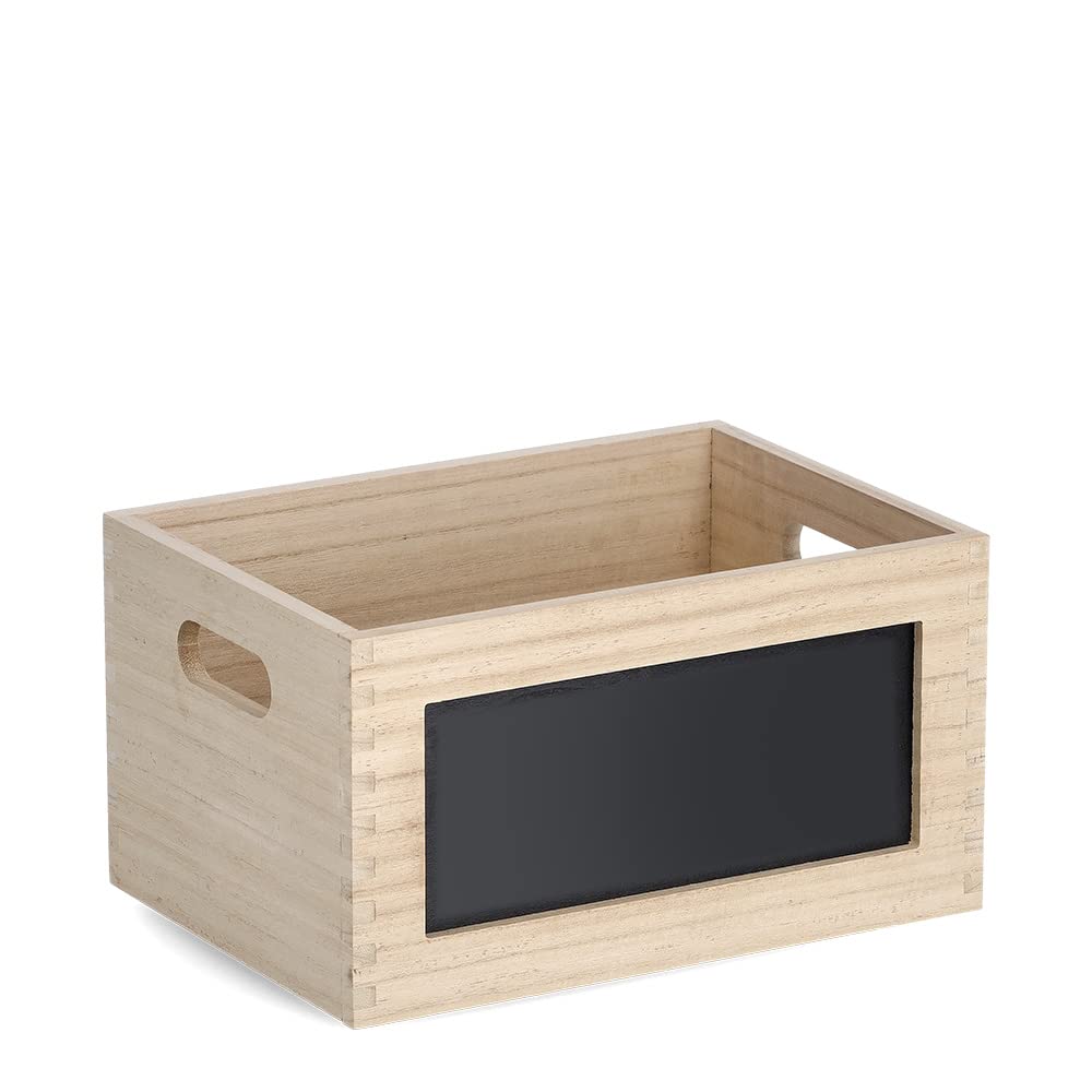 Zeller 15174 Allzweckkiste m. Tafel, Holz, ca. 28 x 20 x 15 cm