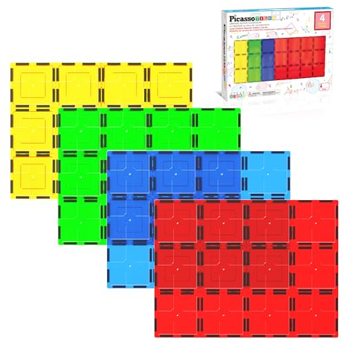 PicassoTiles Magnetic Building Block Tiles Supersize...