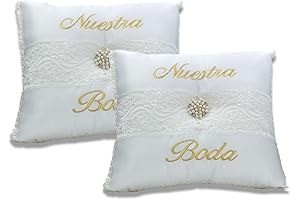 Cojines para bodas en la iglesia: Set de 2 cojines Peau De...