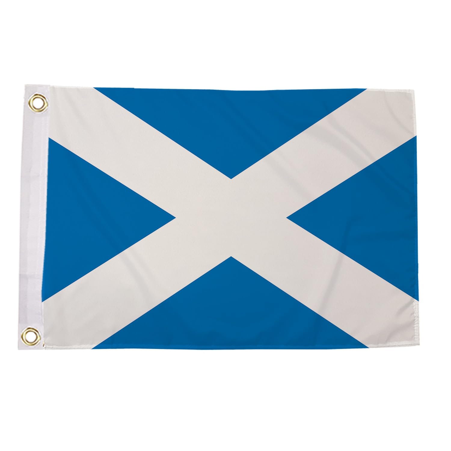 Flagtex St Andrew's Light Blue Flag 18x12 Inch, Eyelets, Scottish Flag โ image 1