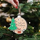 Weihnachts-Countdown-Dekoration 2025, lustige hängende Tage bis Weihnachten, Countdown-Schild, hölzerner Weihnachtsmann, Countdown-Schild, verschiebbares Ornament, Weihnachts-Adventskalender, Ornament