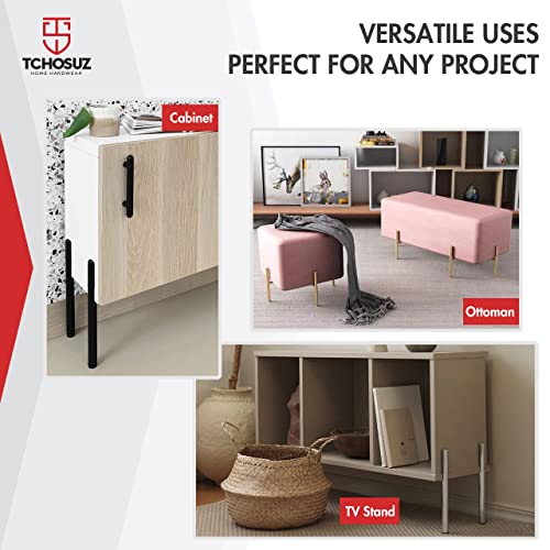 Tchosuz Heavy Duty Tapered Metal Furniture Legs #TOP27