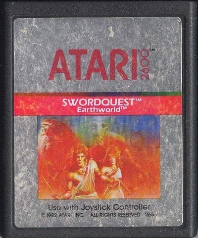 150.000 CHALLENGE concours SwordQuest EarthWorld pour Atari 2600 VCS