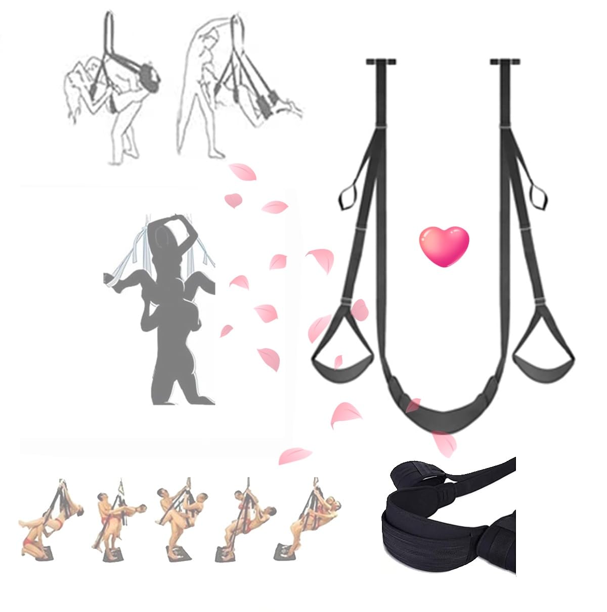 𝗦𝗲̣𝘅 𝗧σ𝘆𝘀 Altalena in Nylon Sulla Porta Per Una Divertente Giornata Fuori