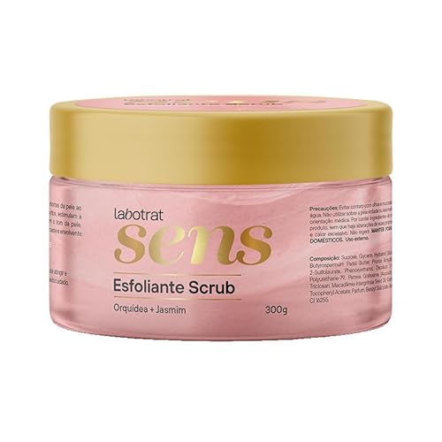 Esfoliante Scrub LABOTRAT Sens Orquídea + Jasmim 300g Renovação Celular, Hidratação Intensa e Tratam