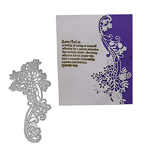 Cutting Dies for Card Making, Gemini_mall® Vine Flower Metal Cutting Dies DIY Scrapbooking Embossing Paper Cards Photo Album Craft Decor Stencil for Greeting Cards/Invitation Cards Decoration