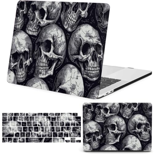 Carcasa MacBook Neo 13 A3404 antiarañazos con diseño Calavera Oscura