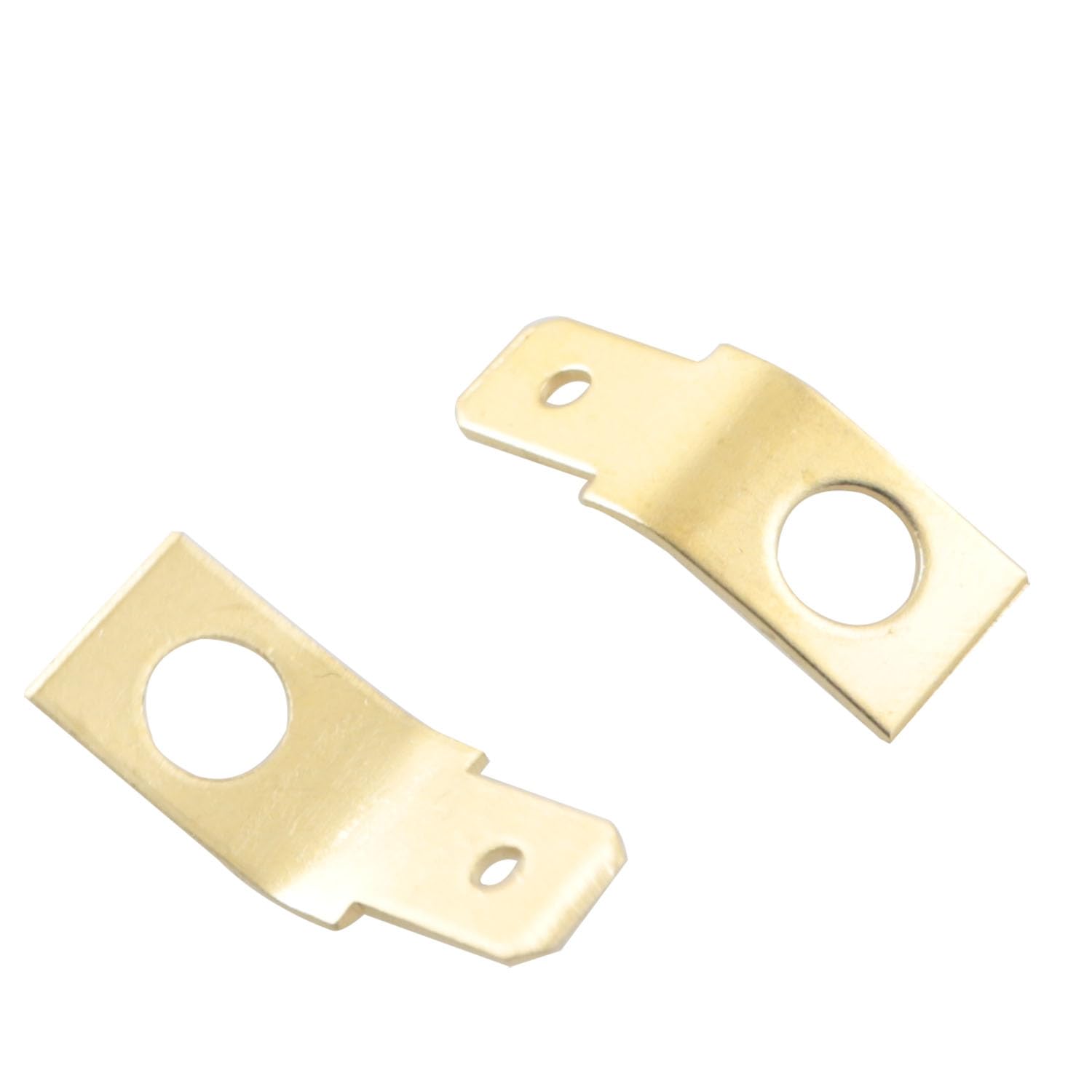 JCBIZ 50PCS Non Insulated Solderless Disconnect Adapters Quick Disconnect Connectors Stud Brass Male Spade Connector Brass Copper Wire Connectors Ring Crimp Electrical Supply