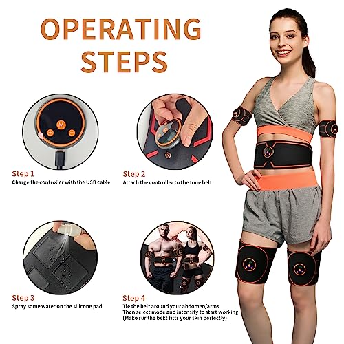 ABS Stimulator, Ab Machine, Abdominal Toning Belt Muscle Toner Fitness Training Gear Ab Trainer Equipment for Home - Image 6