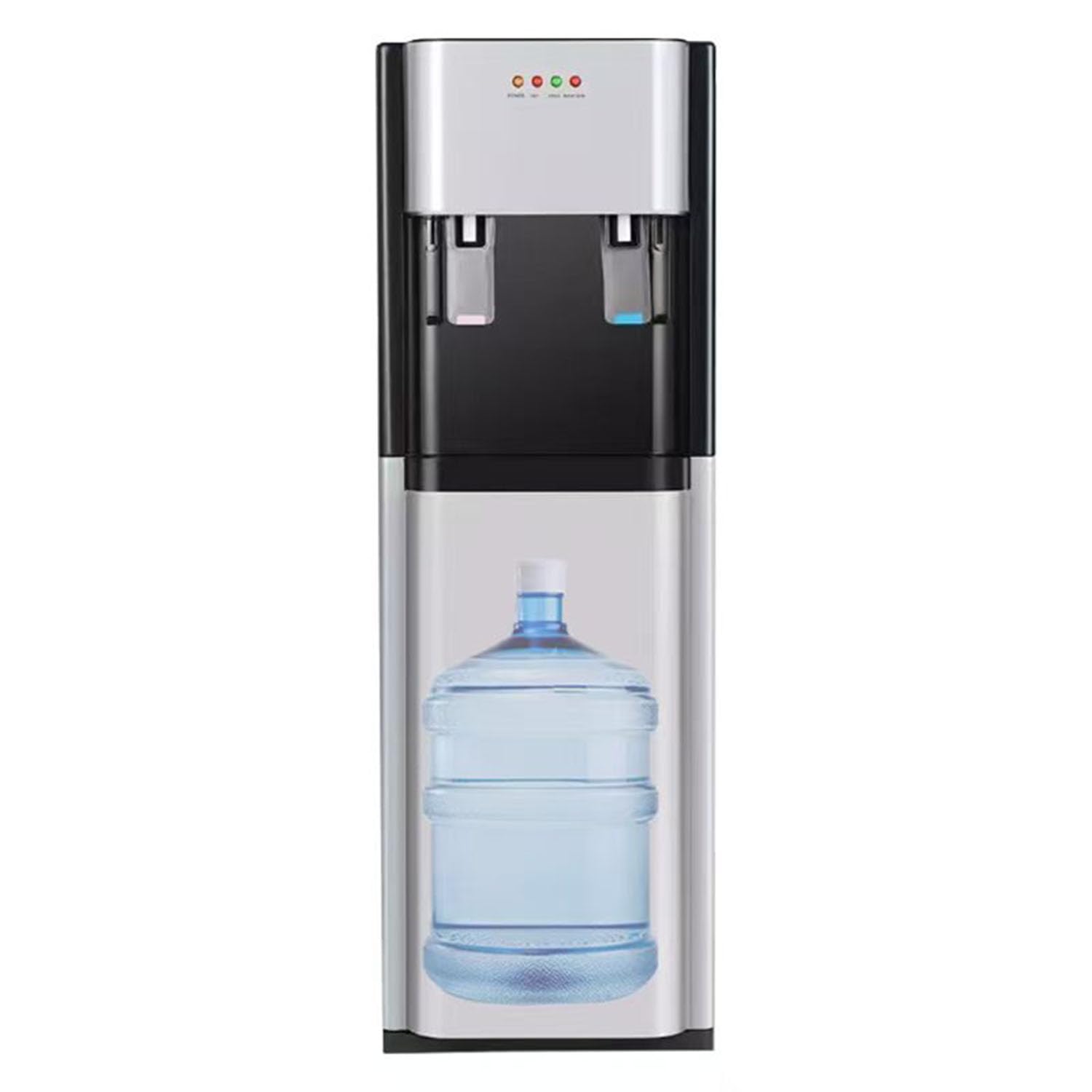 Dispensador de agua independiente con función de frío y calor, enfriador de pie para oficina en casa, acero inoxidable