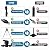 MQHUAYU 5.3FT Standing Misters for Outside Patio,Portable Misting Cooling System with 12L Bucket,Booster Pump,26.5FT Water Line & 6 Brass Nozzles,Adjustable Height Water Mister for Patio, BBQ, Pool