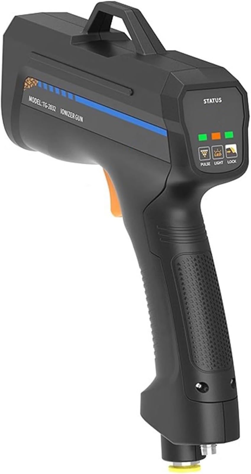 Eiwitany Industrial Handheld Ionizing Air Gun, Stable Ion Balance Static Eliminator, for Electronic Repair and Auto Painting Static Removal (Pulse)