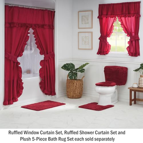 Generic Stoneberry Home Ruffled Shower Curtain Set thumb #4