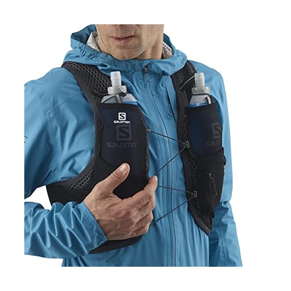 Salomon Active Skin 4 Set Unisex Trinkweste mit Weicher Flasche (2 x 500ml), Laufen und Wandern – Bild 6