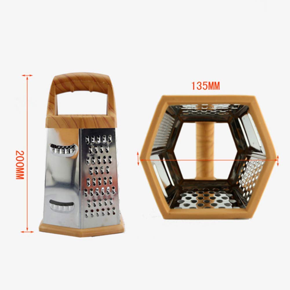 thumbnail: Meerzijdige Bakrasp – 4-zijdige Roestvrijstalen Rasp Met Opbergdoos | Voor Kaas, Groenten En Gember | Keuken Snijmachine