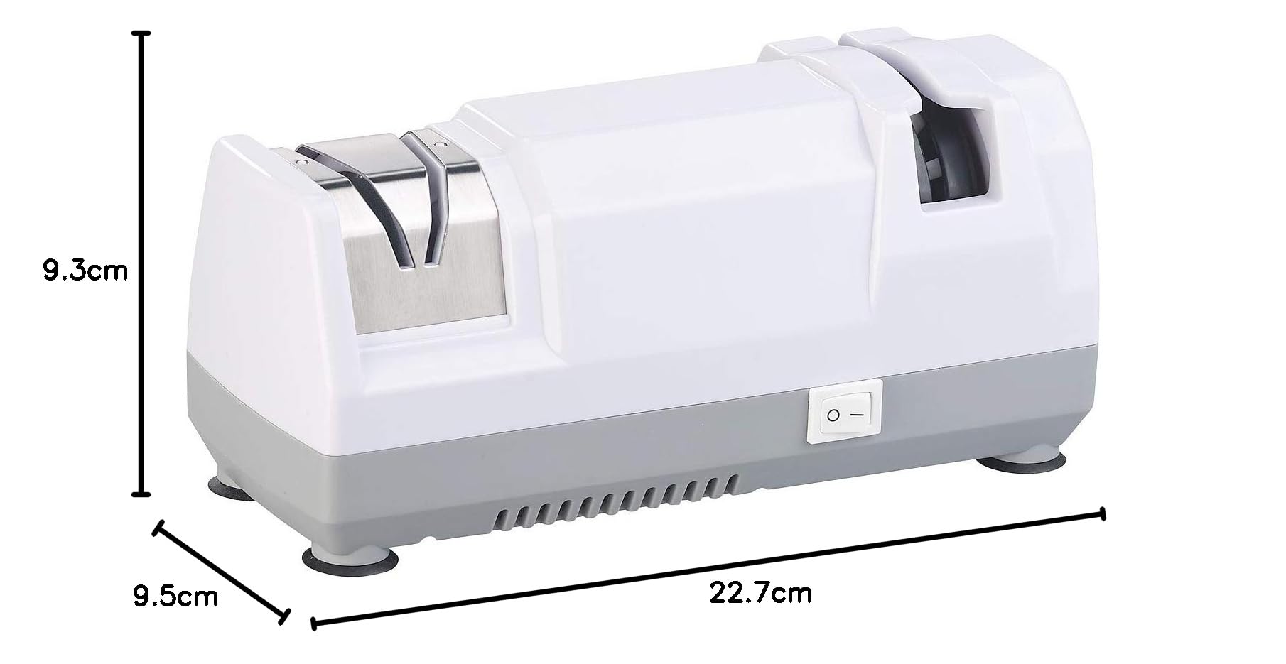 Rosenstein & Söhne Elektrischer Diamant-Messerschärfer 40 W Grob- und Feinschliff