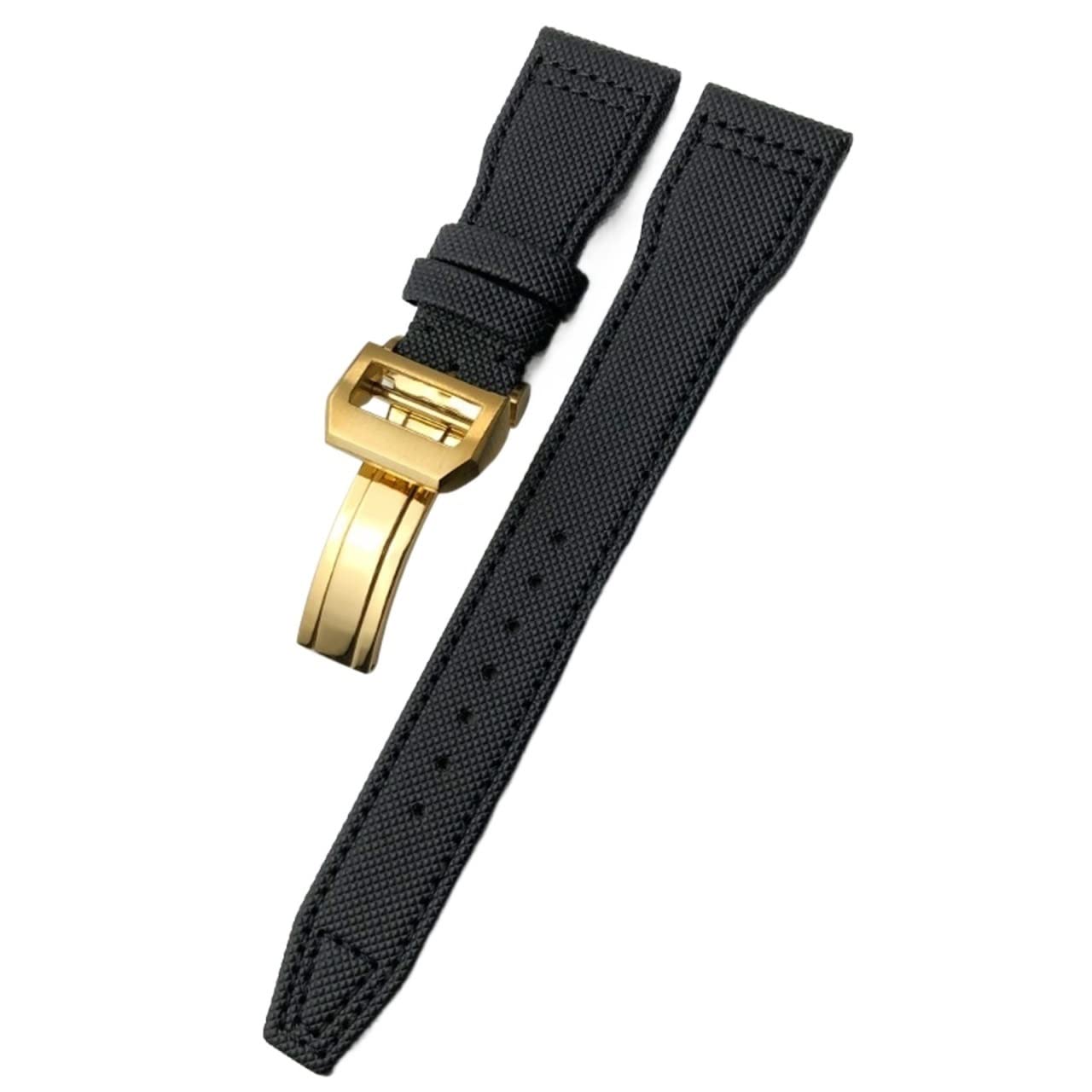 Tkany nylonowy pasek do zegarka 20 mm 21 mm 22 mm składana klamra paski do zegarków pasujące do IWC Pilot Mark Portugieser Portofino, Kolor: wielokolorowe, 20mm
