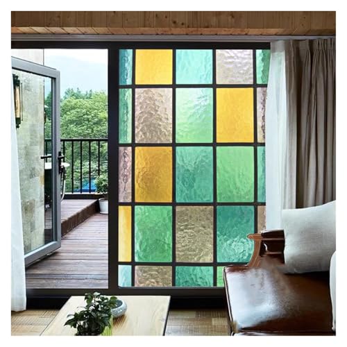 Autocollant de porte en verre statique contre les UV et les regards - 4