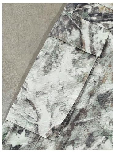 SOLY HUX Men's Camo Baggy Cargo Pants Vintage Drawstring Elastic Waist Wide Leg Sweatpants Streetwear4