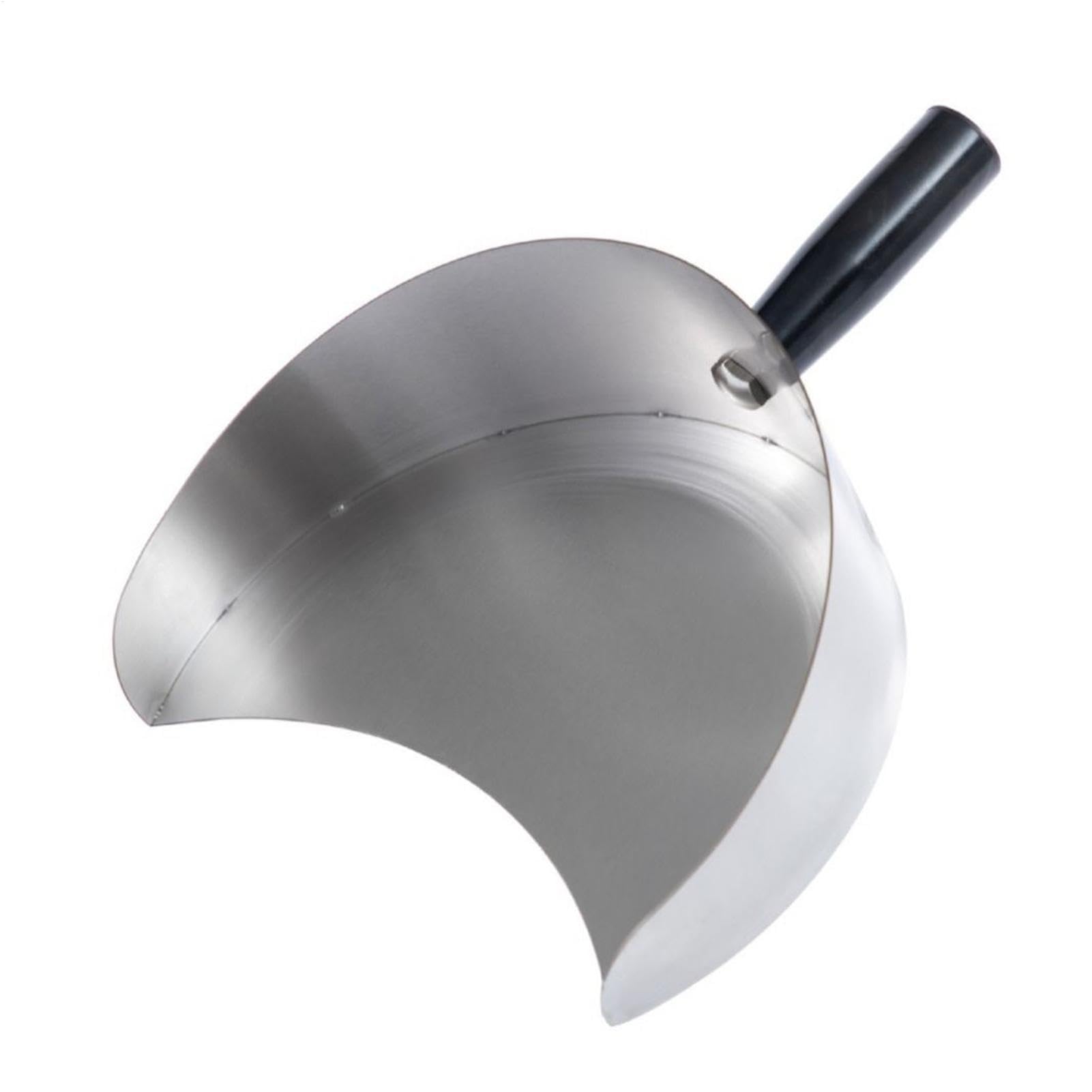 Sartén para recoger carne, pala de barbacoa de acero inoxidable, bandeja de asador de mano (plateada), recogedor de kebab resistente, accesorio duradero para parrilla (plata), para máquinas Shawarma y