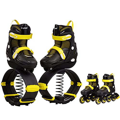 Zapatos de Rebote Adulto Antigravedad Salto Botas,2 En 1 Zapatos De Rebote Zapatos De Patines,Botas Infantiles De Salto para Fitness,Espacio Rebotar Zapatos,Unisex