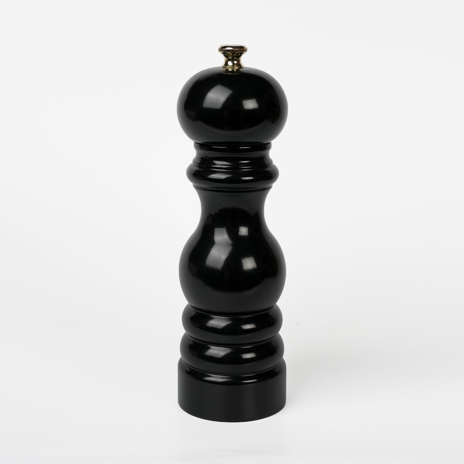 Glios Black Wooden Salt Hand Mill-Grinder 18 Cm-7.08 inch