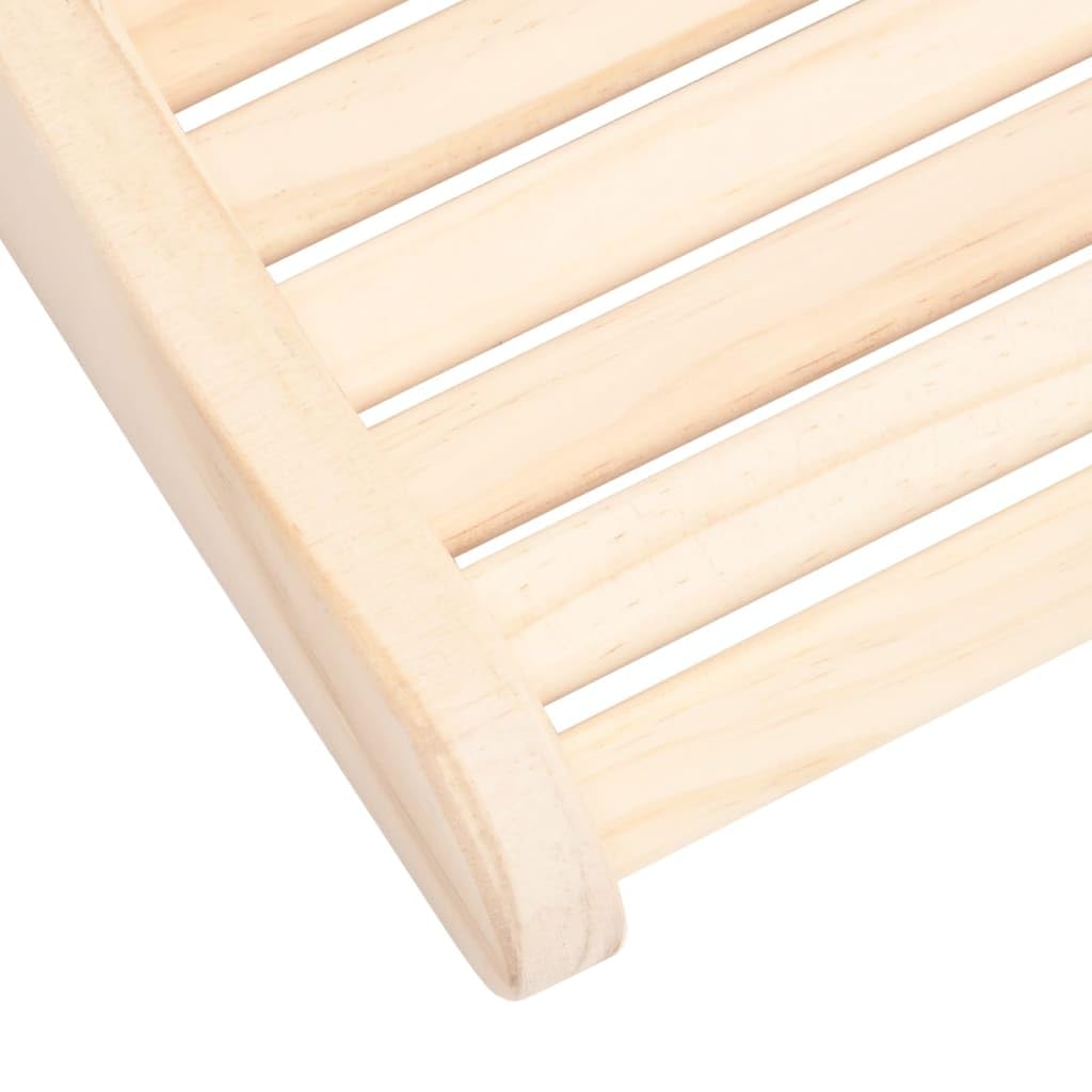 Appui tête de Sauna en Bois Massif de pin Non traité 37 x 33 x 10 cm pour Sauna hammam Spa Bain Vapeur Cabine, Confort du Cou et Maintien Naturel