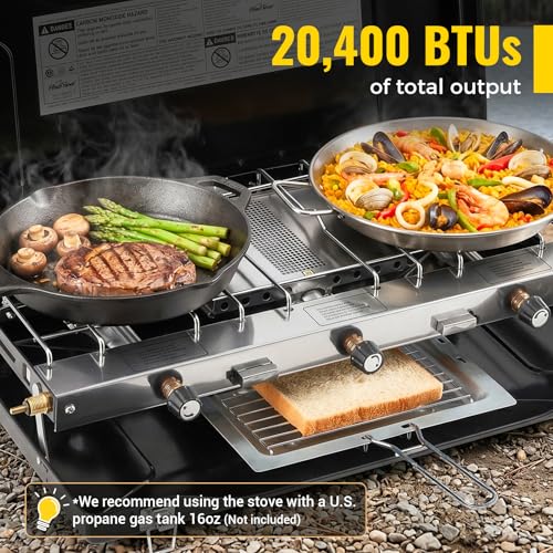 FineFlame 3-Burner Propane Camping Stove