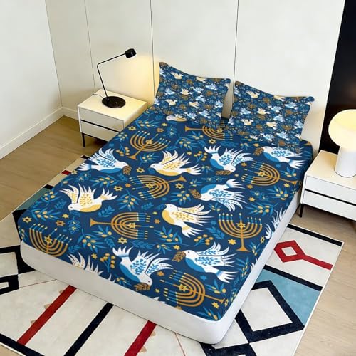 Drap housse colombe 140x200 microfibre de qualité supérieure - 5