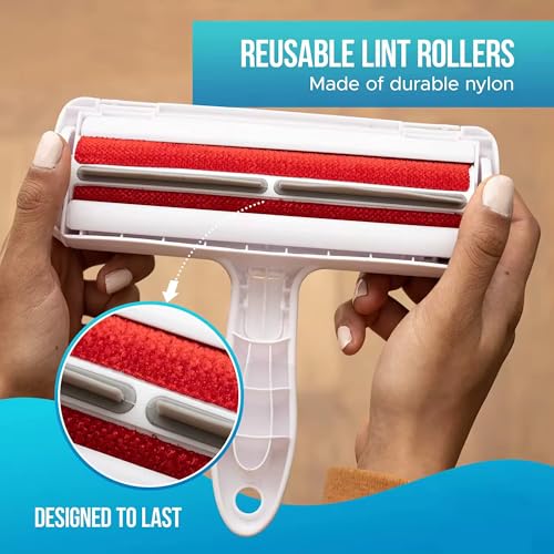 Image of Pet Hair Remover - Lint Roller for Dogs and Cats - Effective Pet Hair Roller for Cat, Furniture, Carpet, Car Seat, Bedding, Pet Hair Removal Tool, Perfect Dog Fur Remover