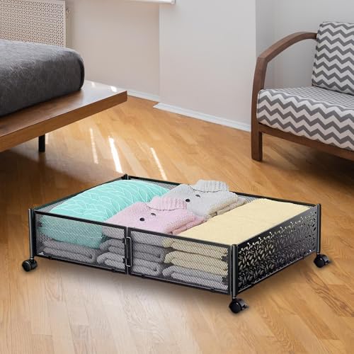 Solución de almacenamiento debajo de la cama con ruedas para falta de espacio en armarios 7