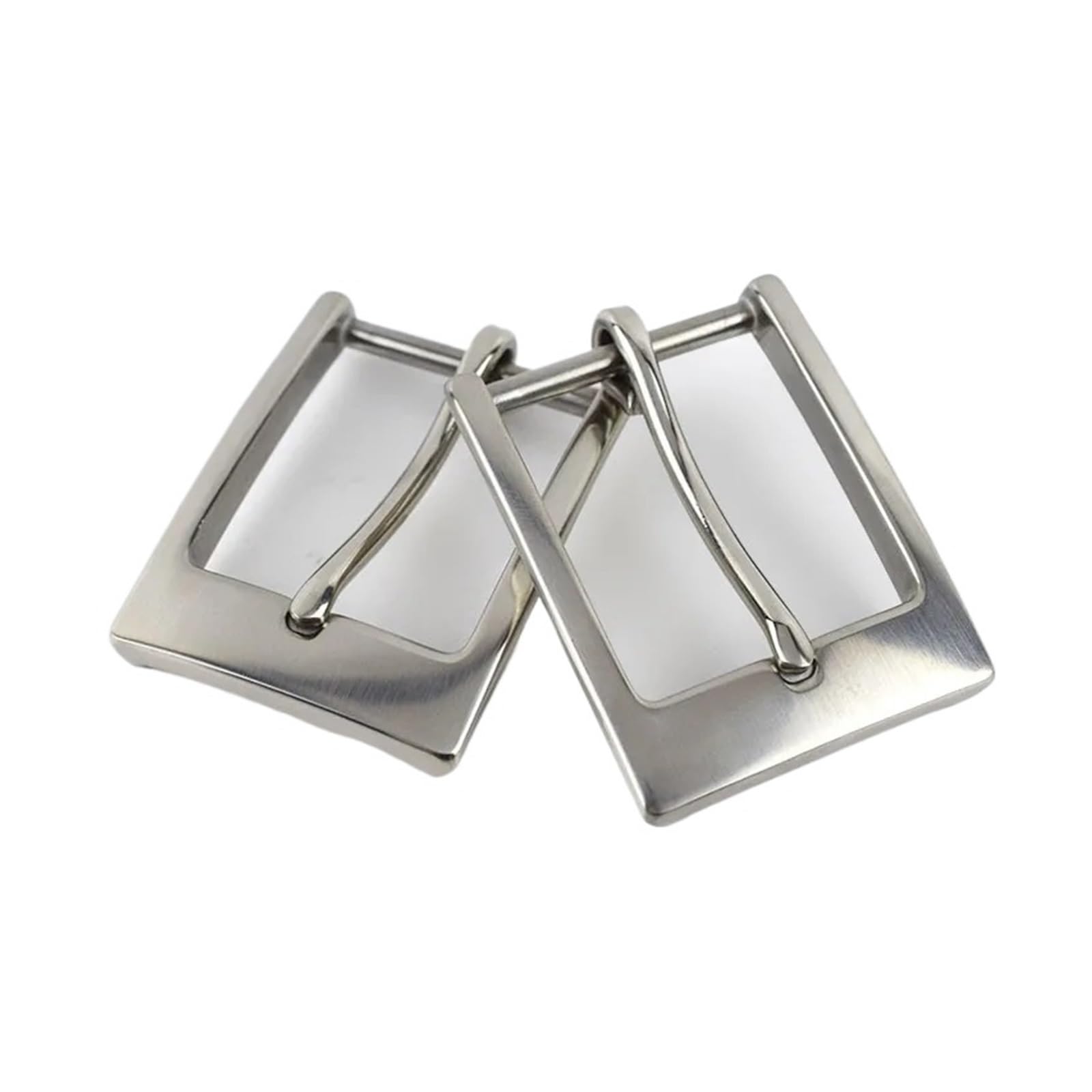 Generico 1 pezzo/3 pezzi 35mm fibbia della cintura in acciaio inossidabile fibbia ad ago da uomo testa della cintura accessori decorativi hardware artigianale in pelle fai da te(3pcs)