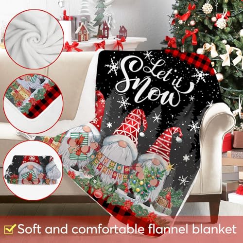 Couverture de Noël avec gnome idée cadeau pour les fêtes - 7