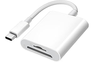 xdgeLoad SD Transfer to iPhone Adapter, USB C to SD Card Reader...
