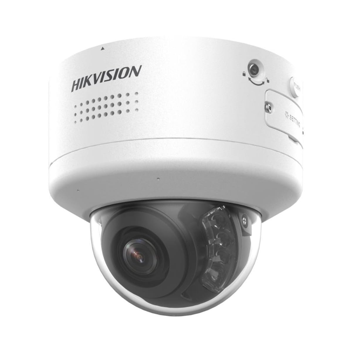 Hikvision Cámara di Sicurezza IP Termica Pro Dome PoE 4Mp 2.8~12mm Esterno IP66 - DS-2CD2746G2H-IPTRZS2U/SL(2.8-12mm)