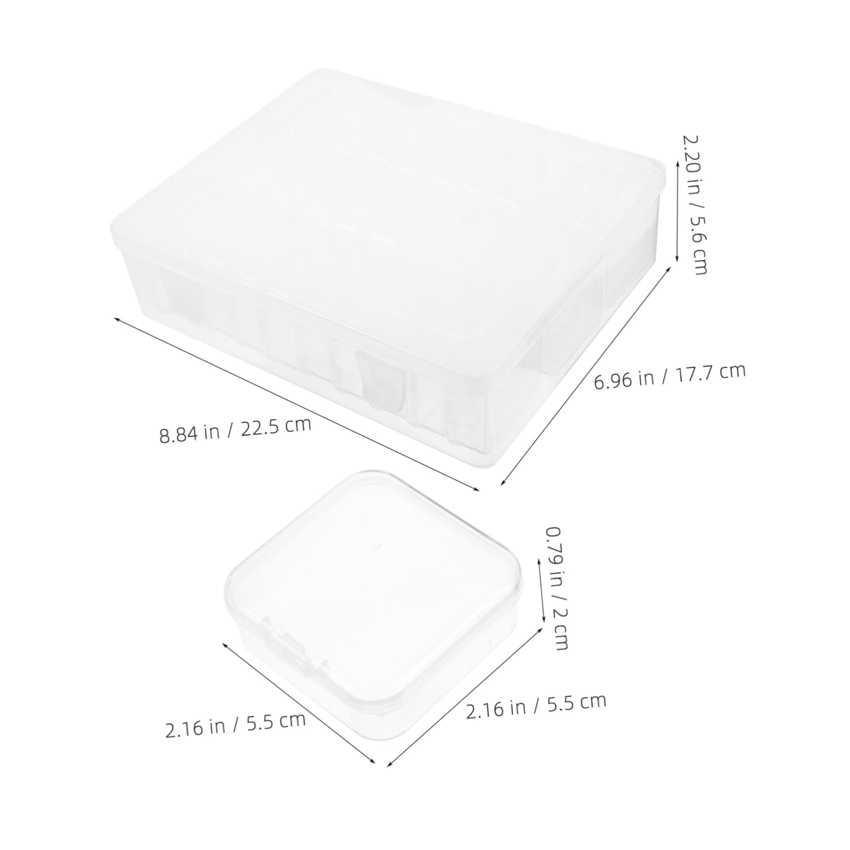 FUNOMOCYA Bead Organizer Box Small Containers for Organizing Jewelry Organizer Art Bins Storage Containers