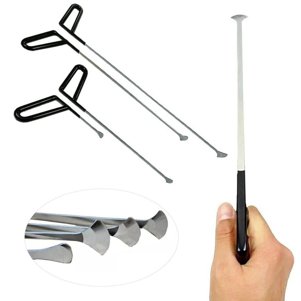 Whale Tail 4 Pcs PDR Tools Dent Repair Rod Hail Damage Removal Car Auto Body