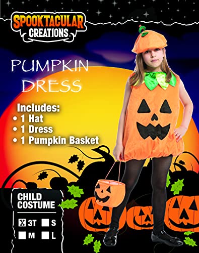 Spooktacular Creations Halloween Child Girl Pumpkin Dress Costume With Hat thumb #4