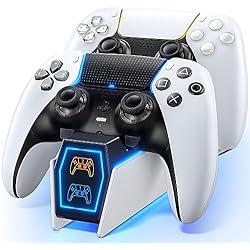 Auriculares Inalambricos Como Cargarlos Tokluck Cargador para PS5 Mando con Cable, Base de Carga para PS5 y PS5 Edge, 2,5H Carga para PS5 Mando Cargador para PS5 Compatible con PS5 Edge