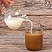 ELITEA Clear Glass Creamer Pitcher Milk Cream Tea Serving Pitcher (250ml, 8.5 oz. fl)