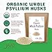 Jiva Organics Whole Psyllium Husk (Isabgol) 28 Oz JUMBO Bag - Non-GMO, Unflavored - Keto Friendly, Soluble Fiber