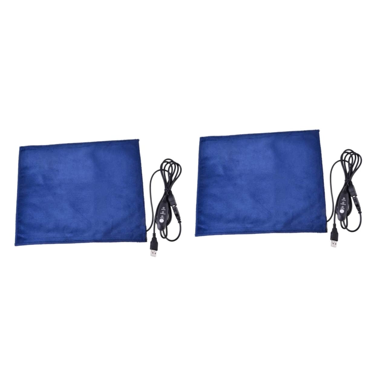 Angoily 2pcs Waterproof Pet Blanket Pet Heating Mat Dog Heater Mat Cat Heating Reptile USB Pad
