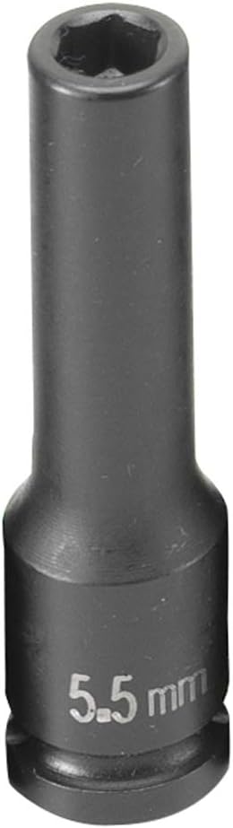 Grey Pneumatic Corp - Soc 5.5 Mm 1/4D Imp Mag 6Pt Dp Blk (955MDG)
