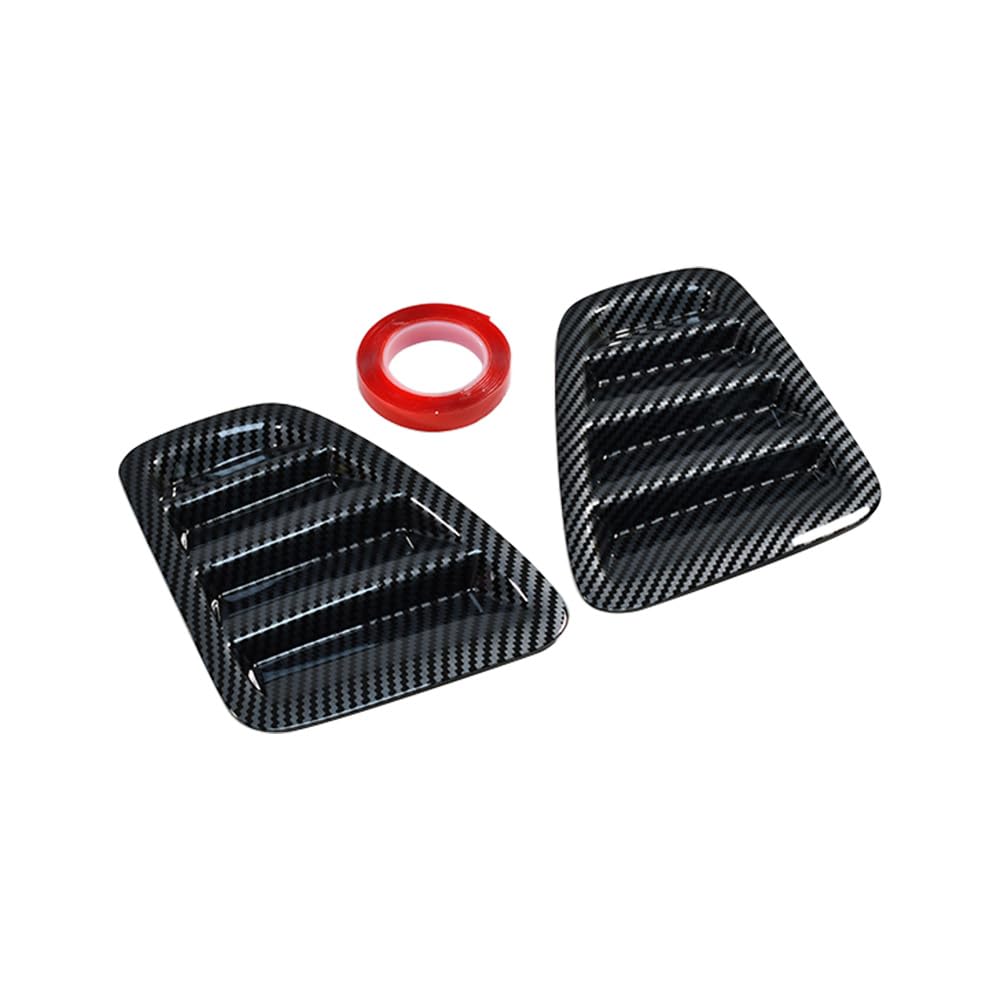 Inserti per luci posteriori a stecche compatibili con Fiat 500 Abarth 595 695, ventola ABS effetto carbonio, rivestimento per luci posteriori e pannello decorativo per esterni, accessori per auto